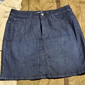Croft&Borrow Size 10 Dark Denim Jean Skirt